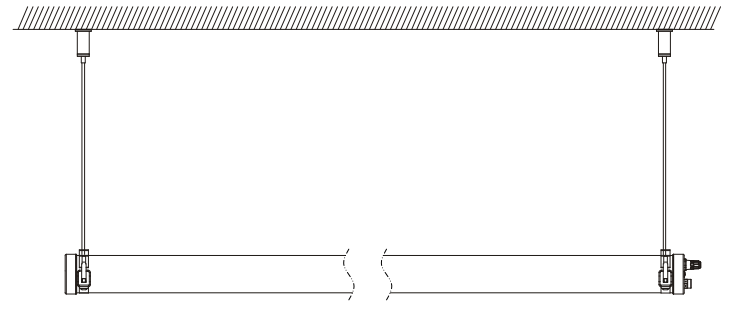 IP69K led tri-proof lysophængende installation