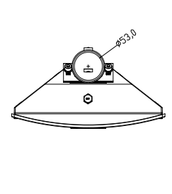 Rozměrový výkres LED dopravníkové lampy 5