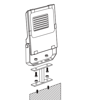 LED flood light markfäste