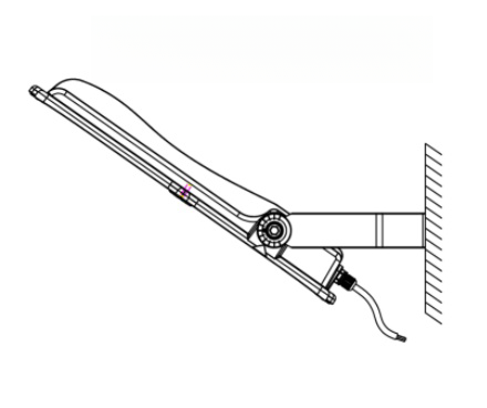 Proyector LED montado en la pared