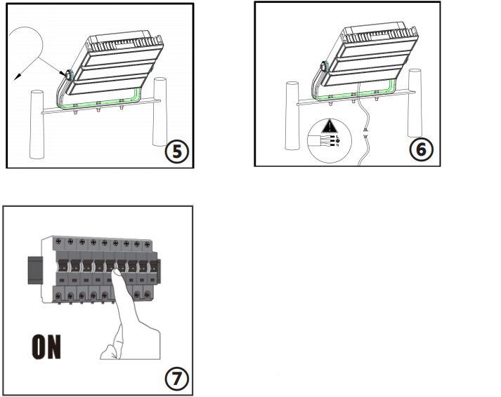 Installationsinstruktion för LED-ljus med hög mast