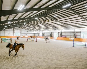 LED sportslys ridebelysningsprojekt