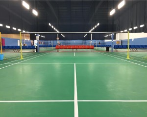 LED spor ışık projesi badminton sahası aydınlatması