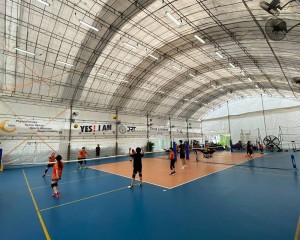 LED sport ljus volleybollplan belysning projekt