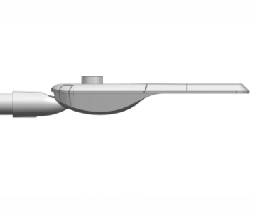 LED street light horizontal installation