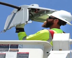 Φωτισμός δρόμου LED που ανοίγει εύκολα τη θήκη του οδηγού για συντήρηση