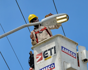 LED-straatverlichting met fotocelsensorverlichtingsproject