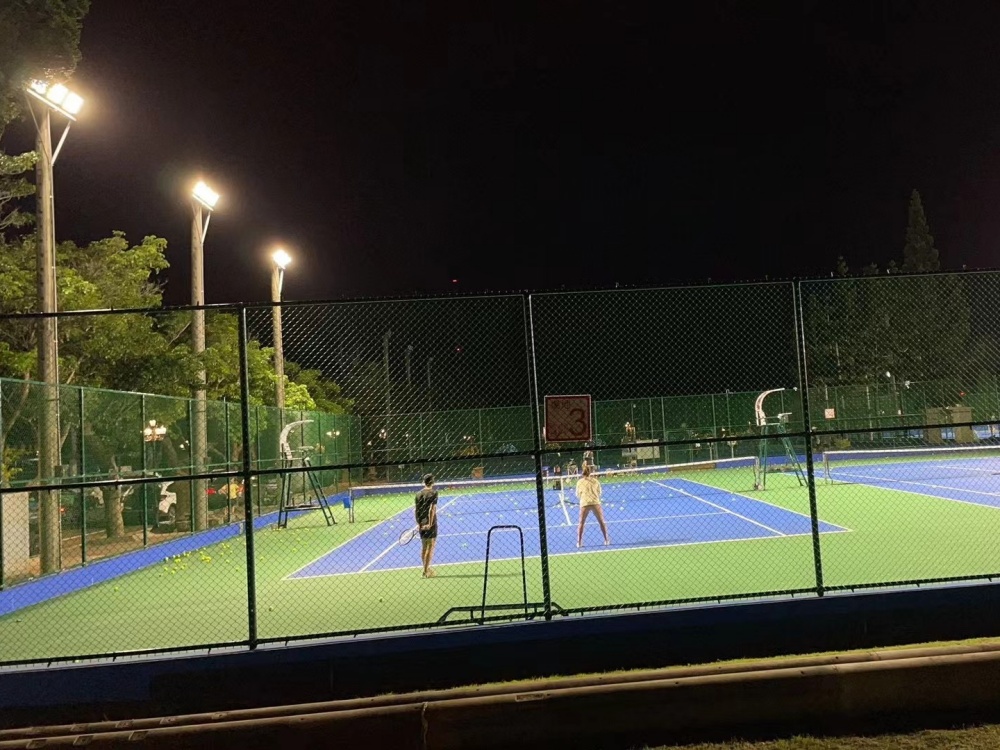 LED tennis court lighting project