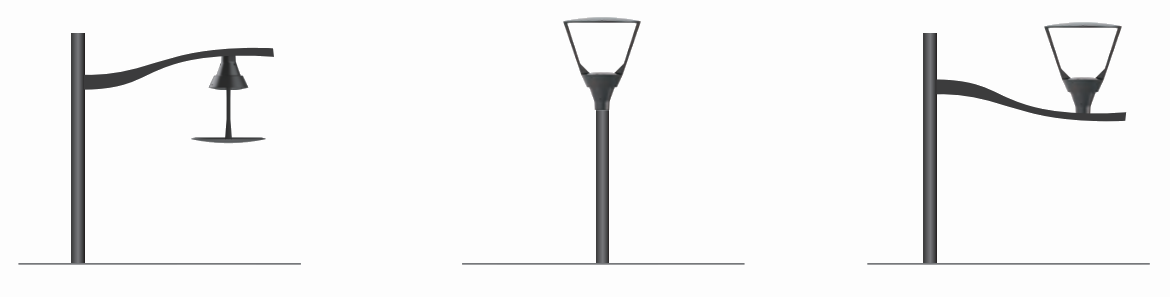 LED up and down post top garden lamp installation methods