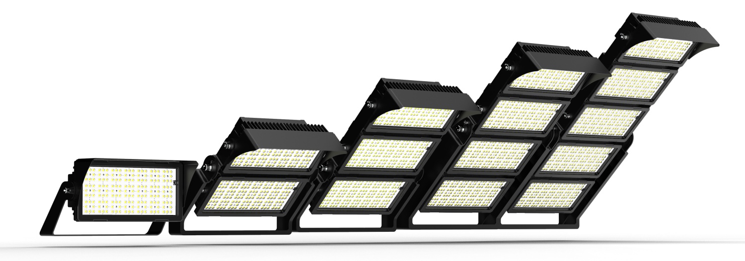 Mât lumineux LED modulable 200 à 1200W