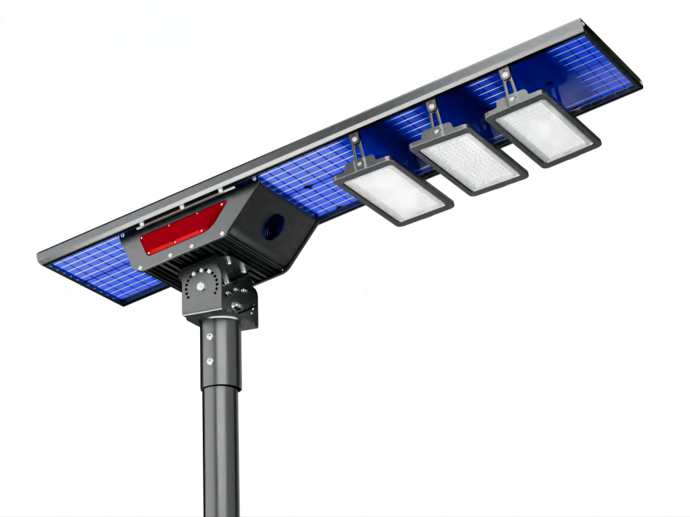 Solar LED Street Light Två sidor Solar Absorb- BIFacial