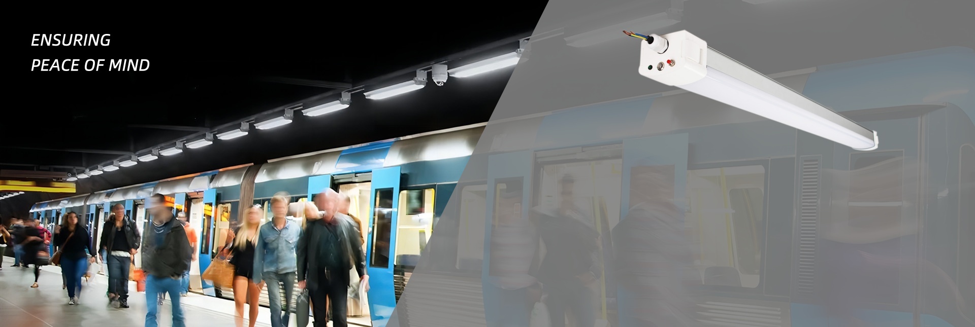 emergency LED lighting for subway and metro