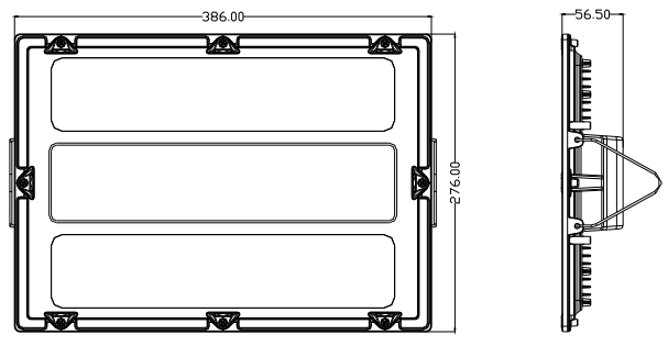 lineaire LED hoogbouw 100W