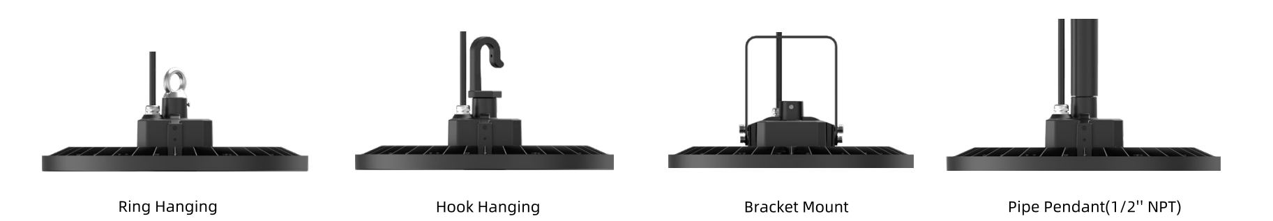 zhaga sensor UFO LED high bay installation methods drawing